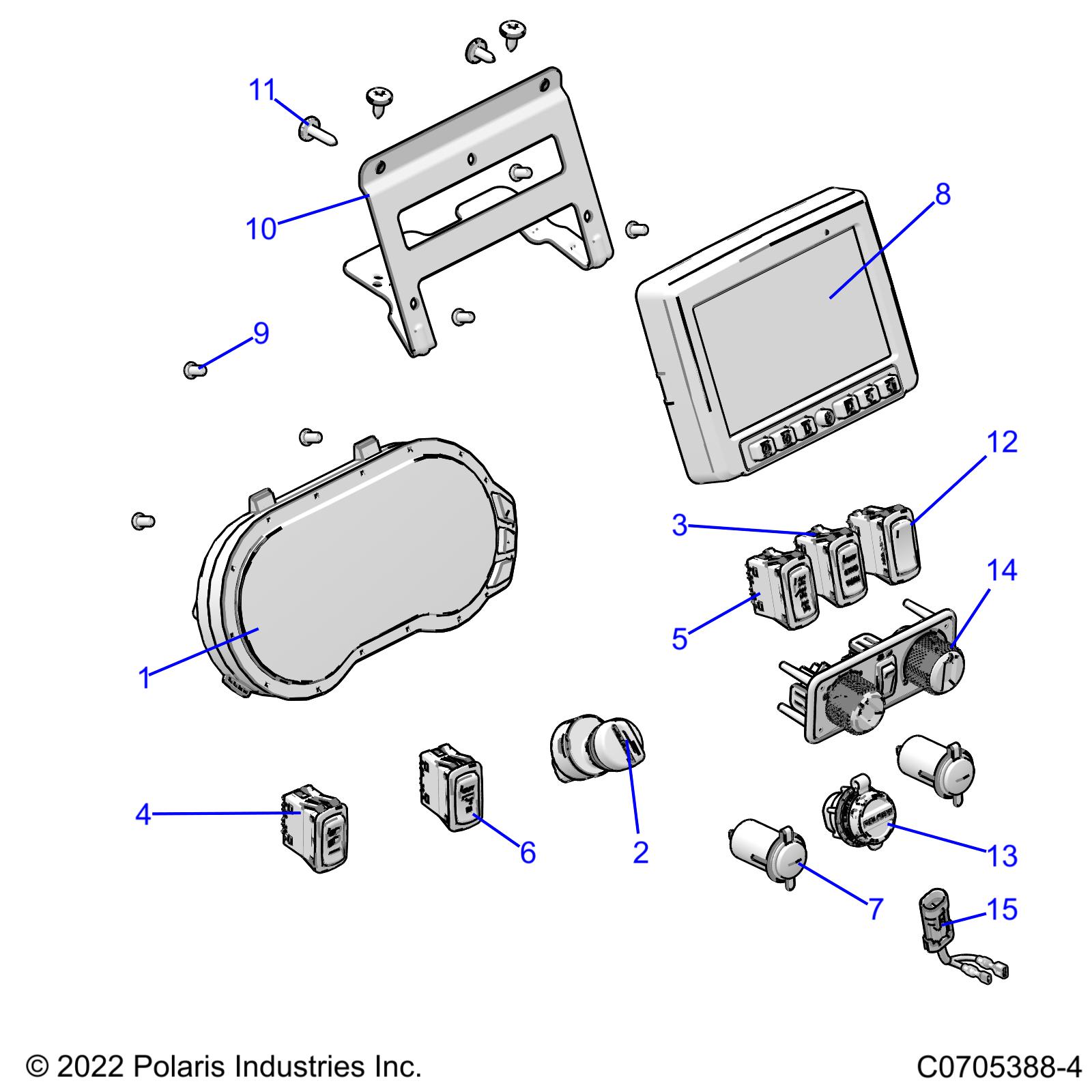 ELECTRICAL, DASH INSTRUMENTS - R22RRV99AG/2AG/2BG (C0705388-4)