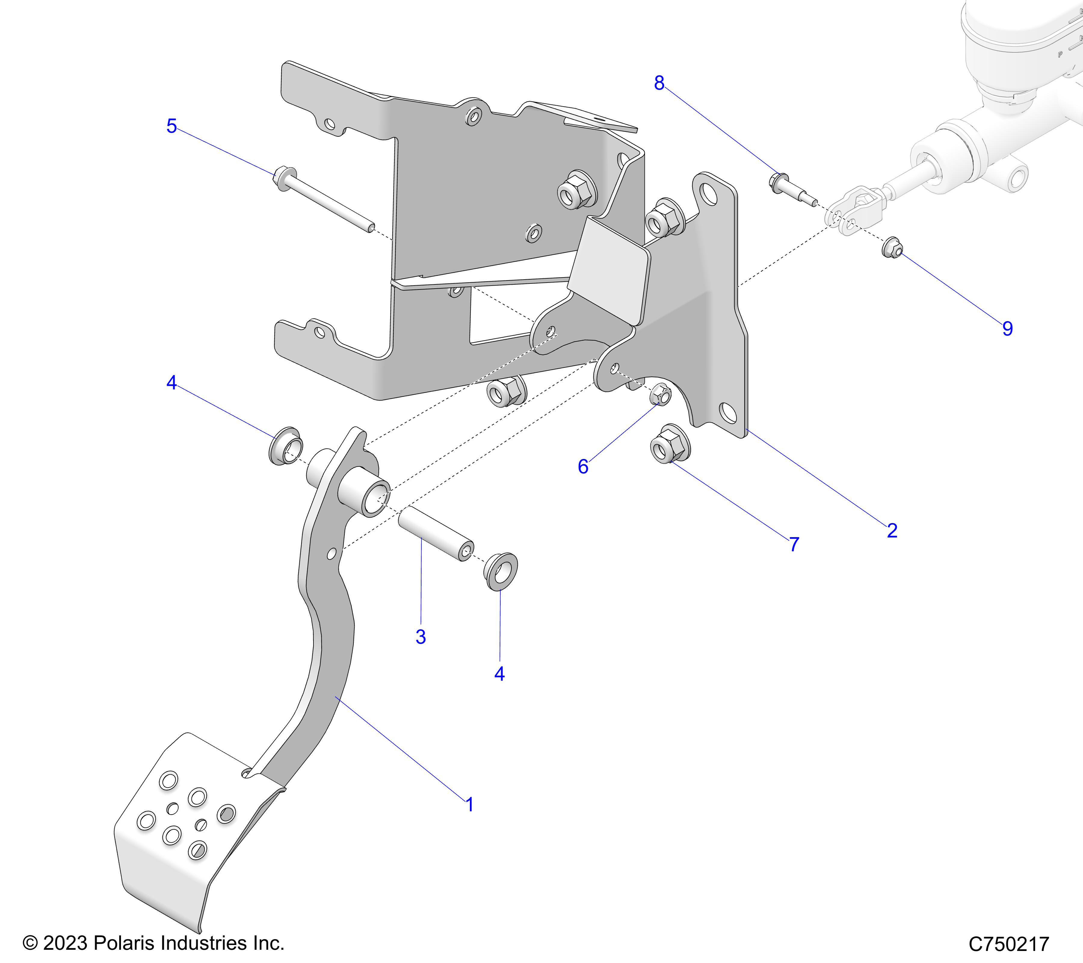 BRAKES, PEDAL - Z25SPE92A4/B4 (C750217)