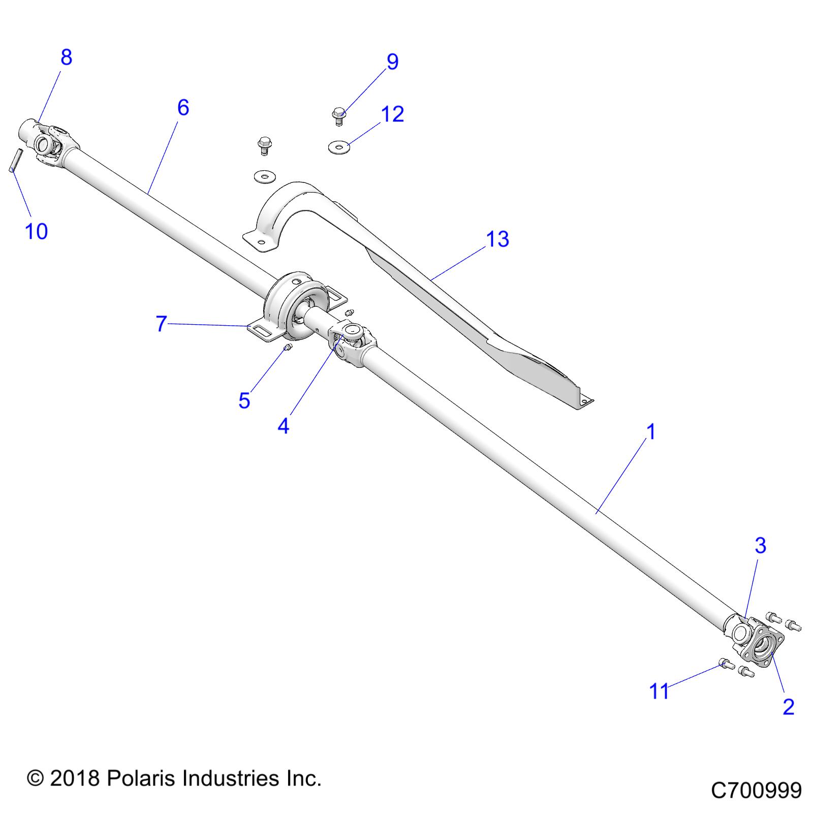 DRIVE TRAIN, FRONT PROP SHAFT - Z20NAE92KL (C700999)