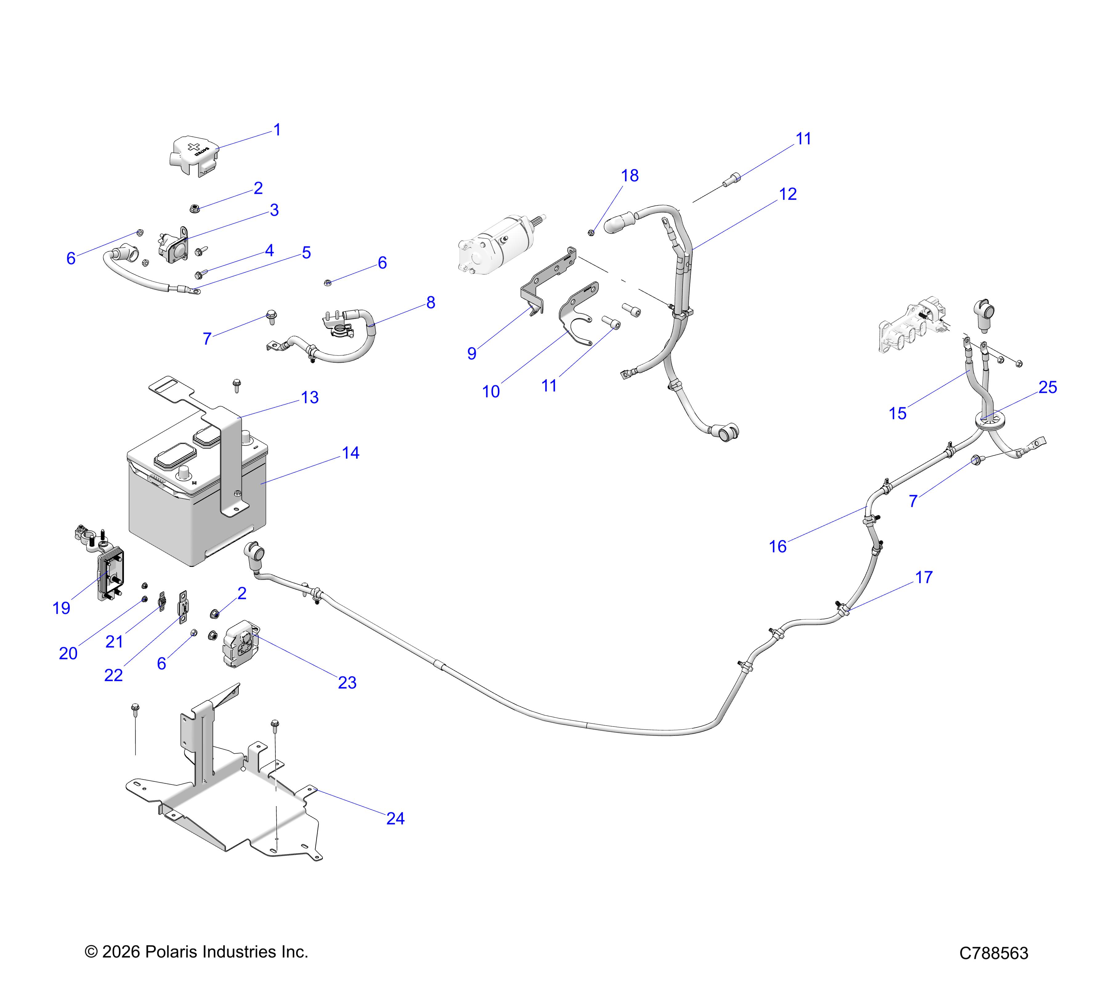 ELECTRICAL, BATTERY/CABLES - R26XAN1RBB (C788563)