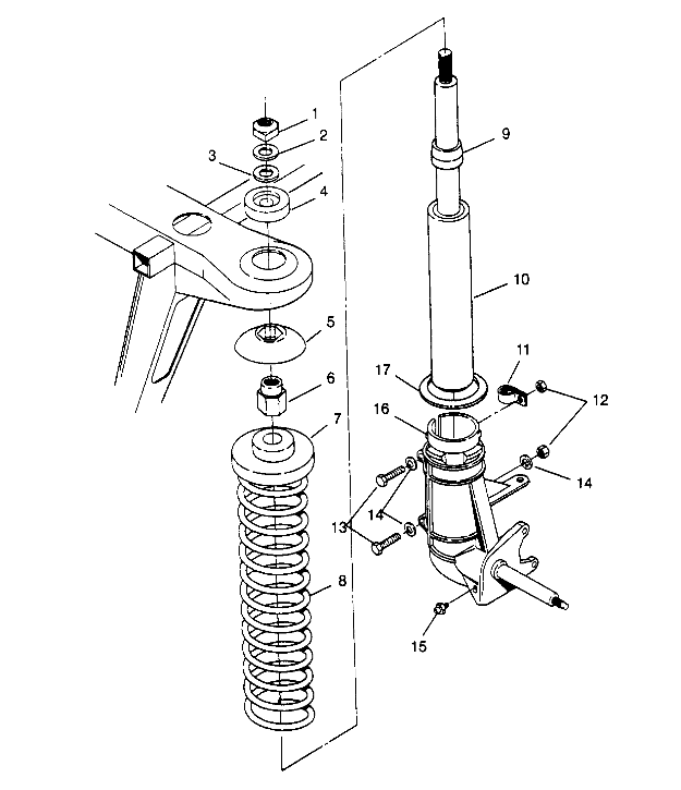 STRUT ASSEMBLY  2X4 300 W957530 (4930053005B002)