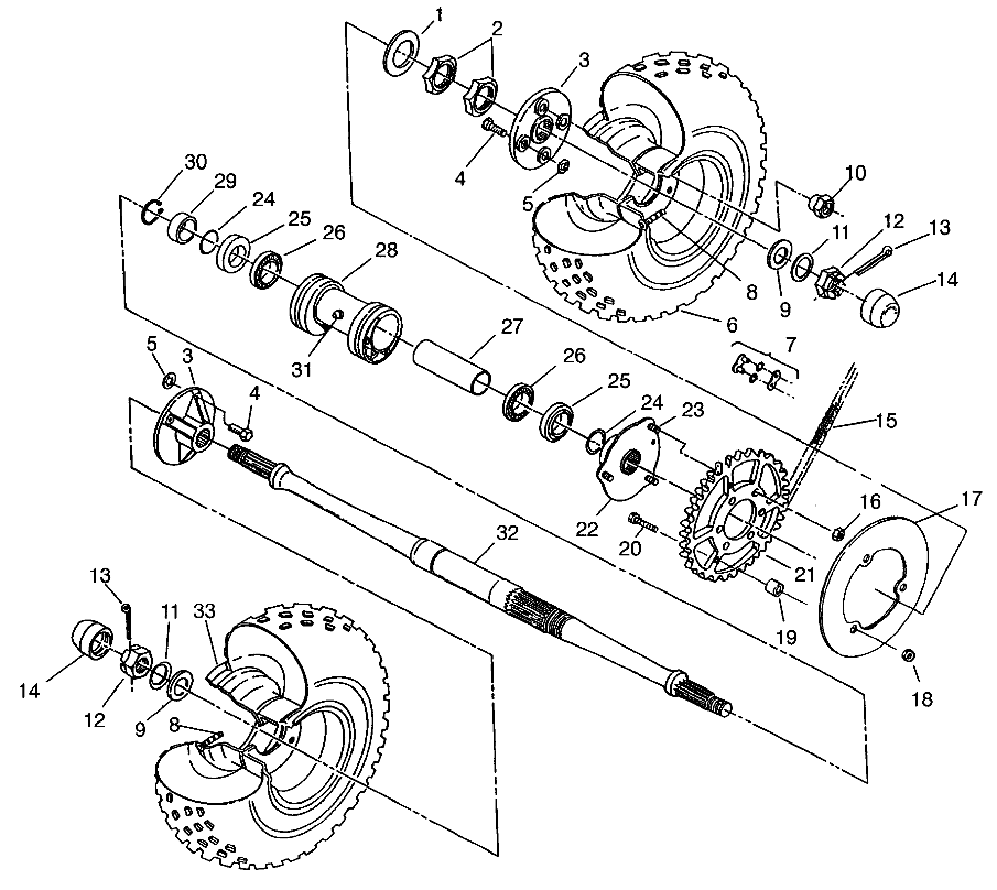 REAR WHEEL DRIVE 2X4 300 W957530 (4930053005C002)