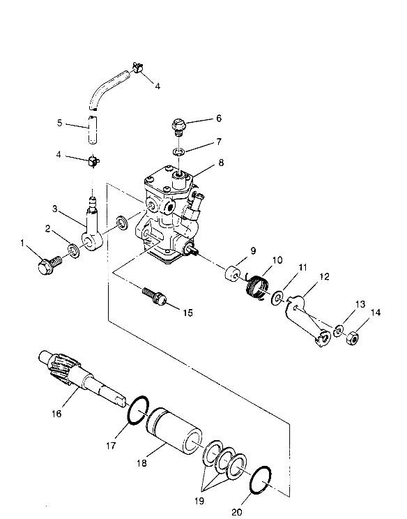 OIL PUMP ASSEMBLY 2X4 300 W957530 (4930053005C014)