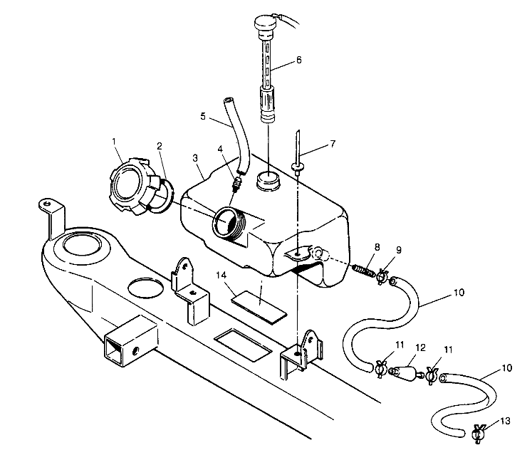 OIL TANK ASSEMBLY  2x4 400L W957540 (4930093009A013)