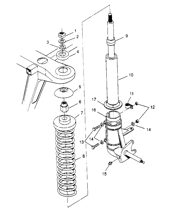 STRUT ASSEMBLY 2X4 400L W957540 (4930093009B001)