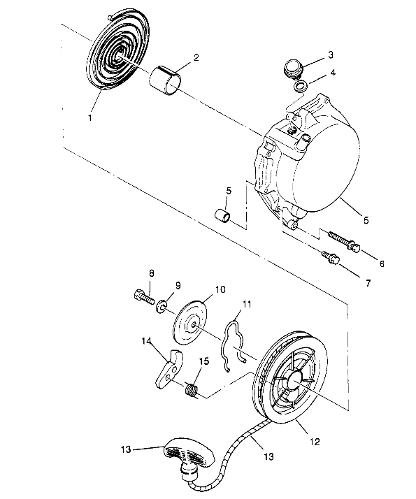 RECOIL STARTER 2x4 400L W957540 (4930093009D007)