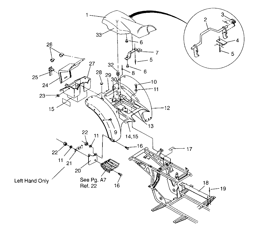 REAR CAB ASSEMBLY Sport 400L W958540 (4930133013A006)