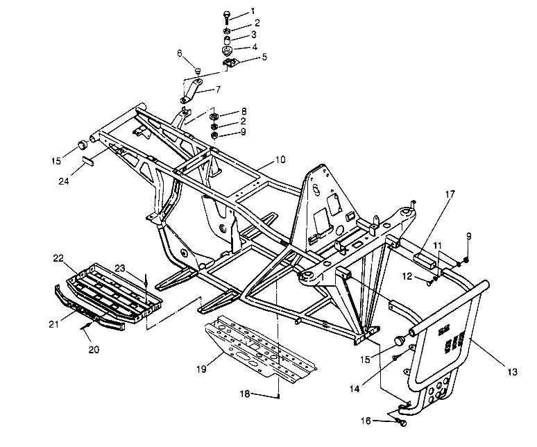 FRAME ASSEMBLY Sport 400L W958540 (4930133013A007)