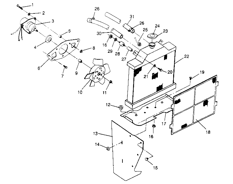 COOLING SYSTEM Sport 400L W958540 (4930133013A010)