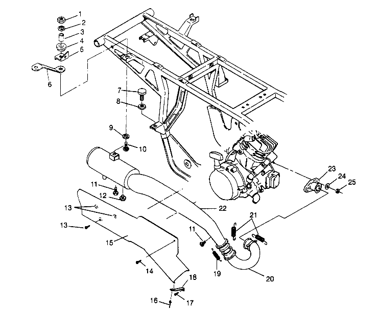 EXHAUST SYSTEM Sport 400L W958540 (4930133013A011)