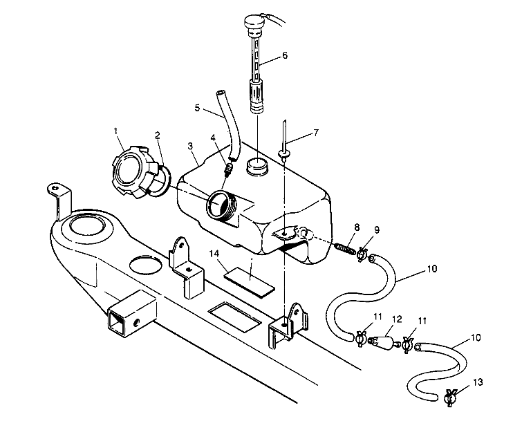 OIL TANK ASSEMBLY Sport 400L W958540 (4930133013A013)