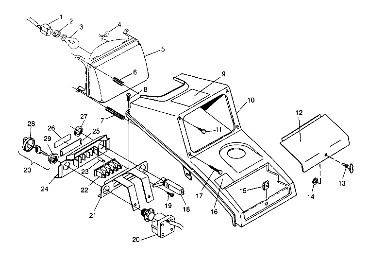 HEADLIGHT ASSEMBLY Sport 400L W958540 (4930133013A014)