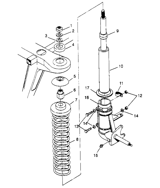 STRUT ASSEMBLY Sport 400L W958540 (4930133013B002)