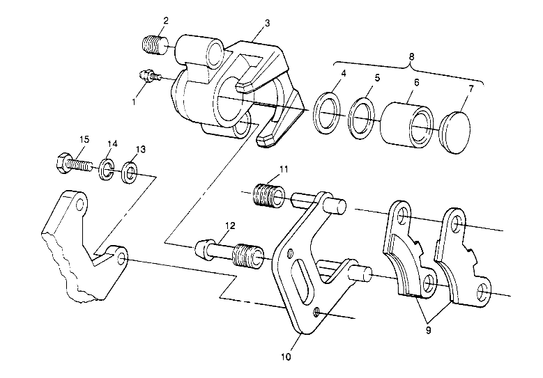 FRONT BRAKE ASSEMBLY Sport 400L W958540 (4930133013B004)