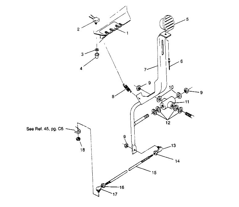 SHIFT LINKAGE ASSEMBLY Sport 400L W958540 (4930133013C003)