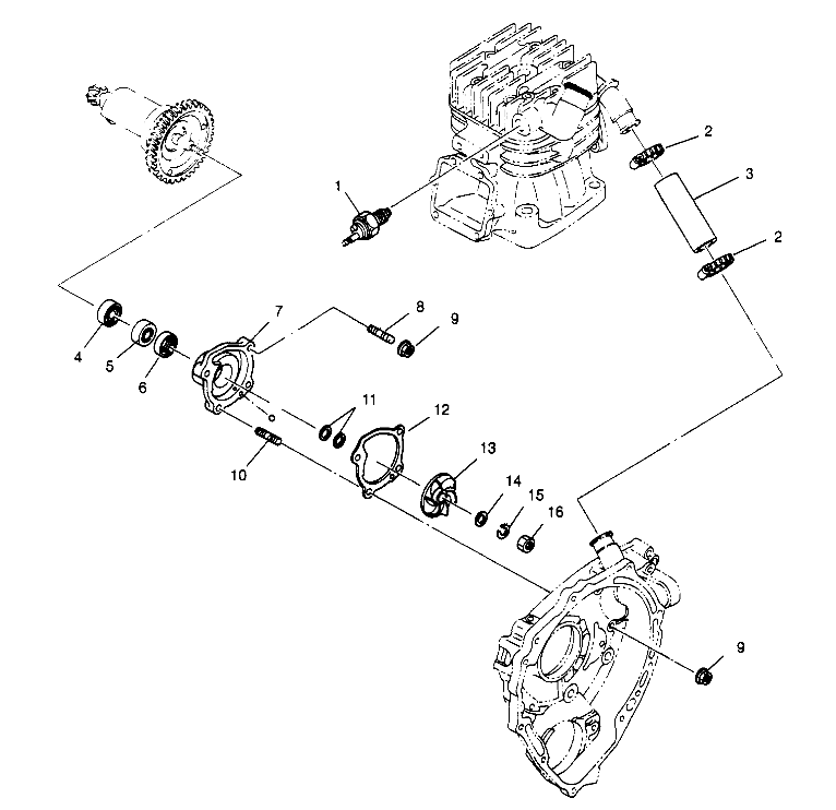 WATER PUMP Sport 400L W958540 (4930133013C011)