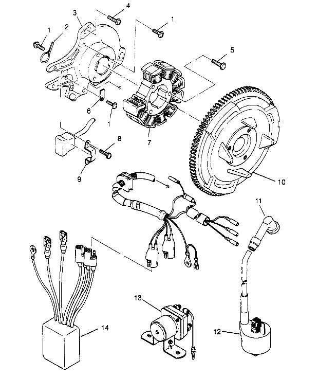 MAGNETO ASSEMBLY Sport 400L W958540 (4930133013D002)