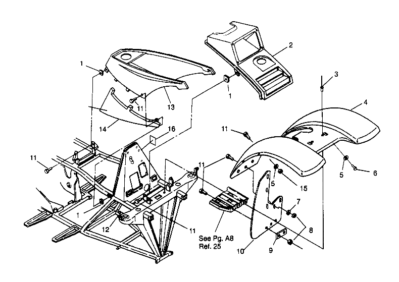 FRONT CAB ASSEMBLY 4x4 300 W958130 (4930183018A005)