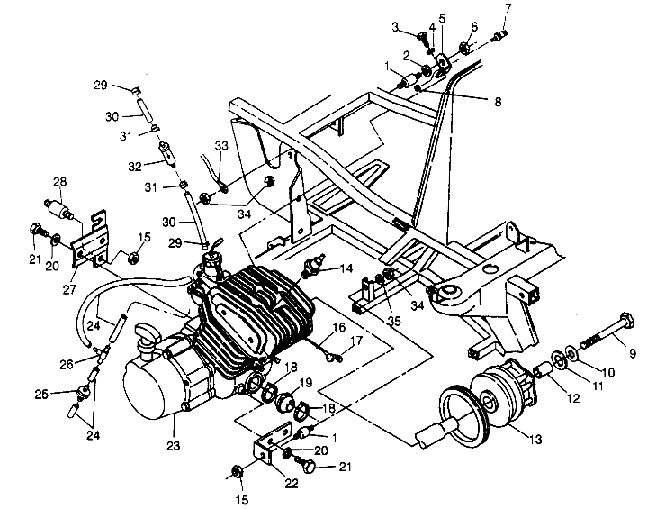 ENGINE MOUNTING 4x4 300 W958130 (4930183018A009)