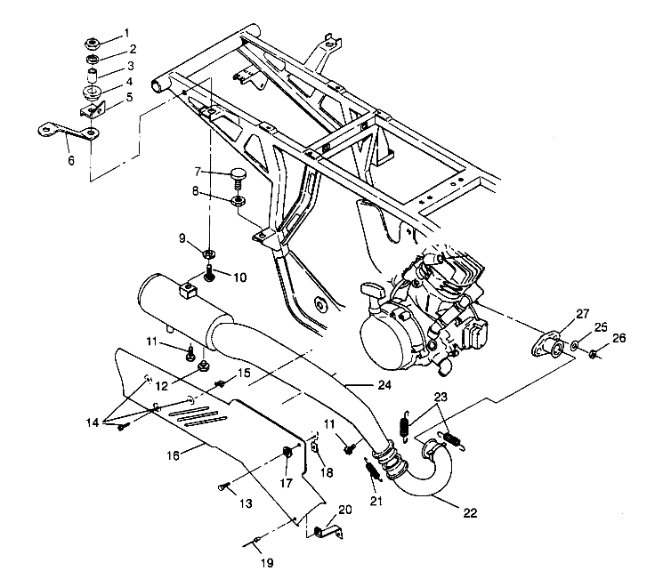 EXHAUST SYSTEM 4x4 300 W958130 (4930183018A011)