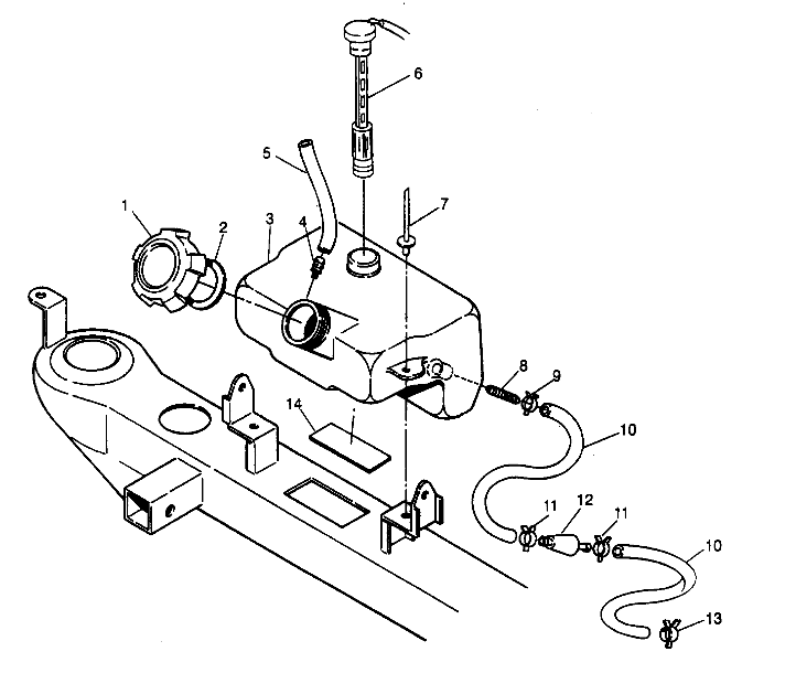 OIL TANK ASSEMBLY 4x4 300 W958130 (4930183018A013)