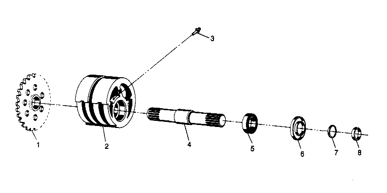 FRONT TIGHTENER ASSEMBLY 4x4 300 W958130 (4930183018B003)