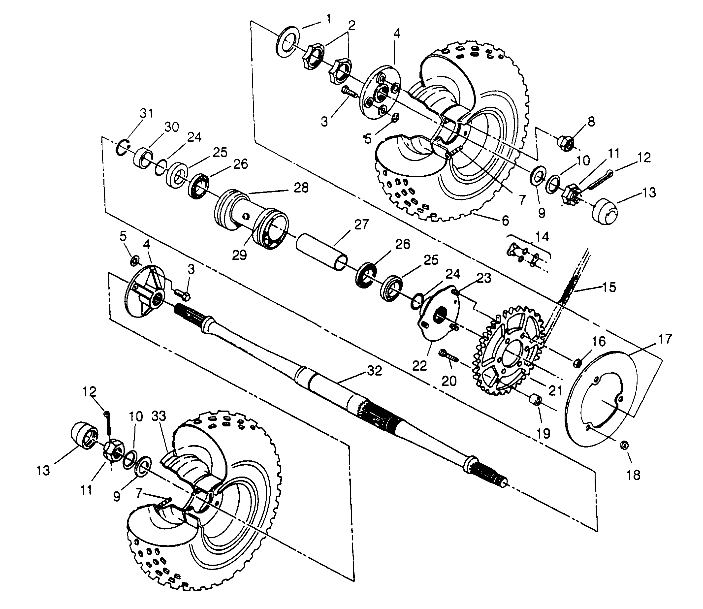 REAR WHEEL DRIVE ASSEMBLY 4x4 300 W958130 (4930183018C006)