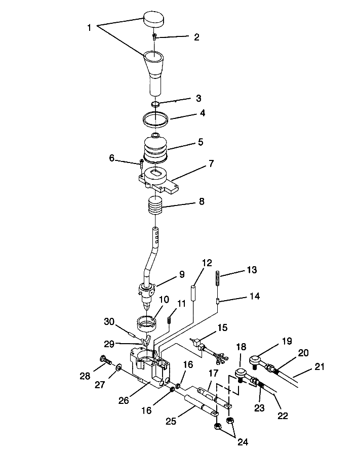 GEAR SELECTOR 4x4 300 W958130 (4930183018C007)