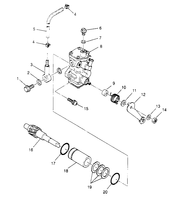 OIL PUMP ASSEMBLY 4x4 300 W958130 (4930183018D004)