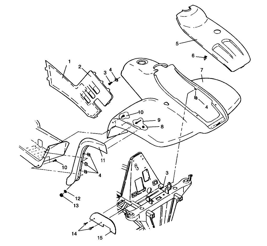 FRONT CAB ASSEMBLY XPLORER 4X4 W959140 (4930223022A005)