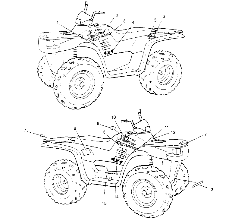 DECALS  XPLORER 4X4 W959140 (4930223022A008)