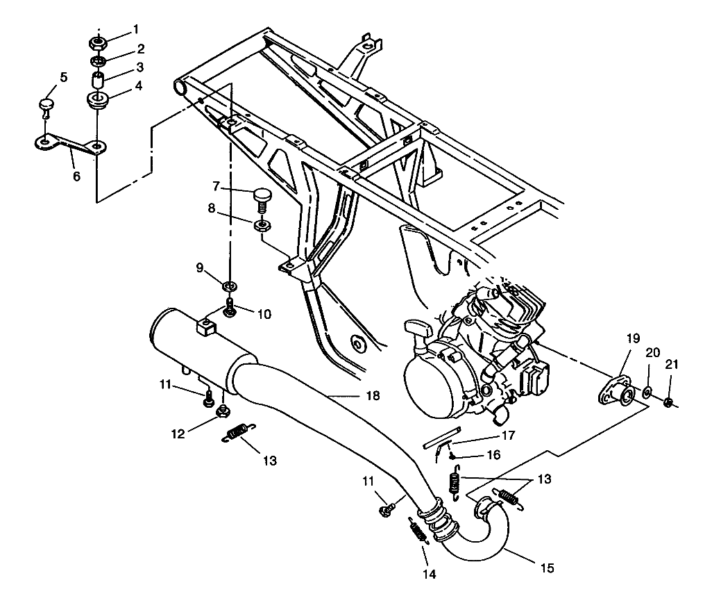 EXHAUST SYSTEM XPLORER 4X4 W959140 (4930223022A013)