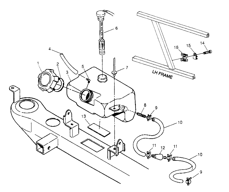 OIL TANK ASSEMBLY XPLORER 4X4 W959140 (4930223022B001)