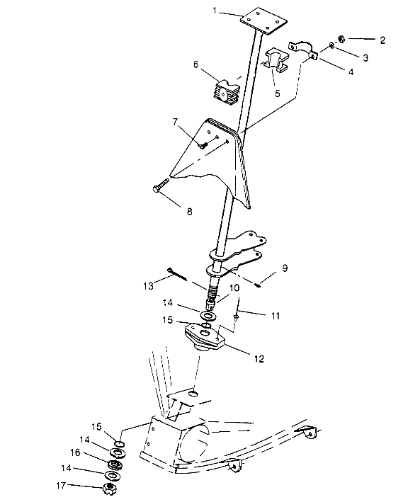 STEERING POST ASSEMBLY  XPLORER 4X4 W959140 (4930223022B013)