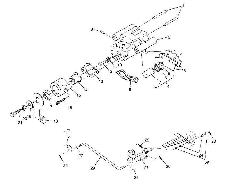 REAR BRAKE ASSEMBLY XPLORER 4X4 W959140 (4930223022C007)