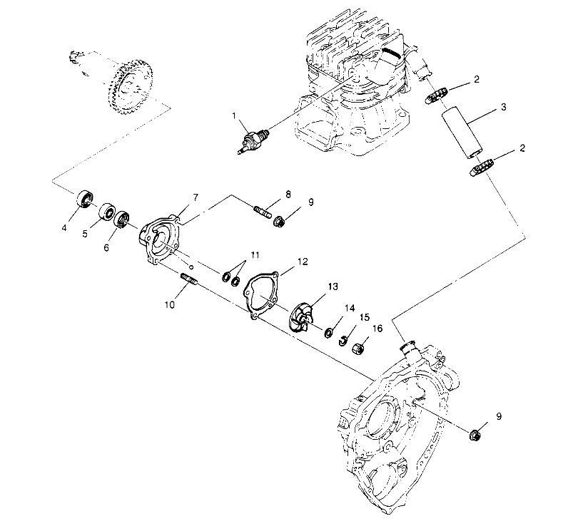 WATER PUMP XPLORER 4X4 W959140 (4930223022D003)