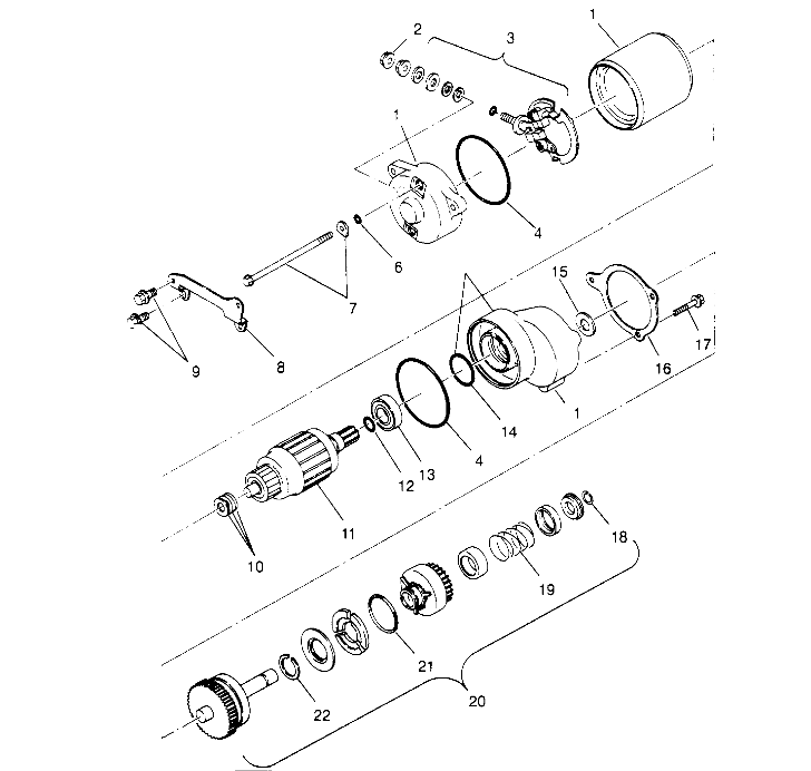 STARTING MOTOR XPLORER 4X4 W959140 (4930223022D007)