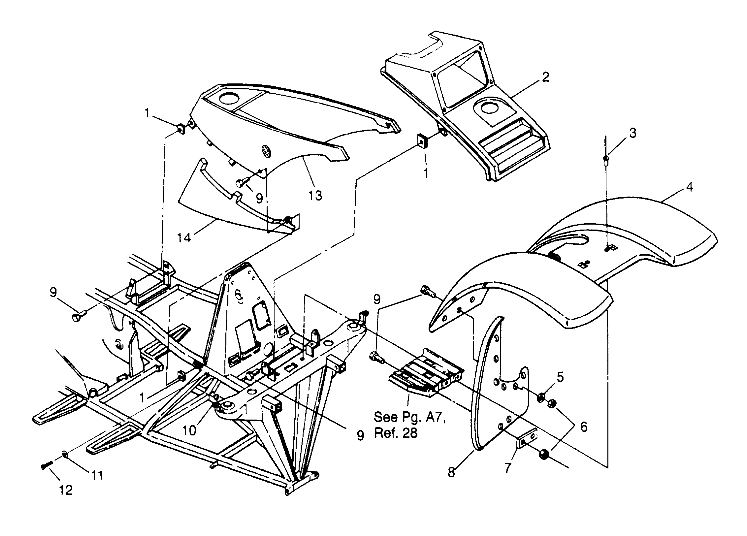 FRONT CAB ASSEMBLY 6x6 400L - U.S.  W958740, SWEDISH  S958740 and NORWEGIAN (4930273027A005)