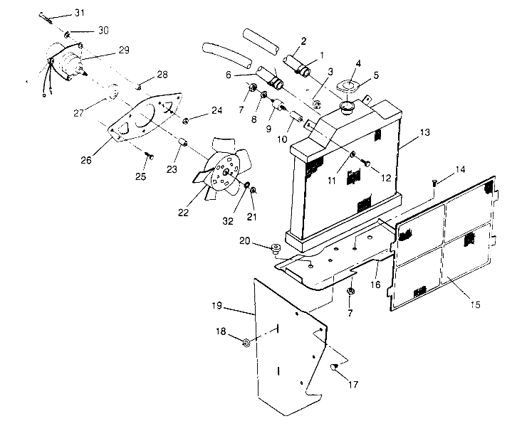 COOLING SYSTEM 6x6 400L - U.S.  W958740,  SWEDISH S958740 and NORWEGIAN N95 (4930273027A012)