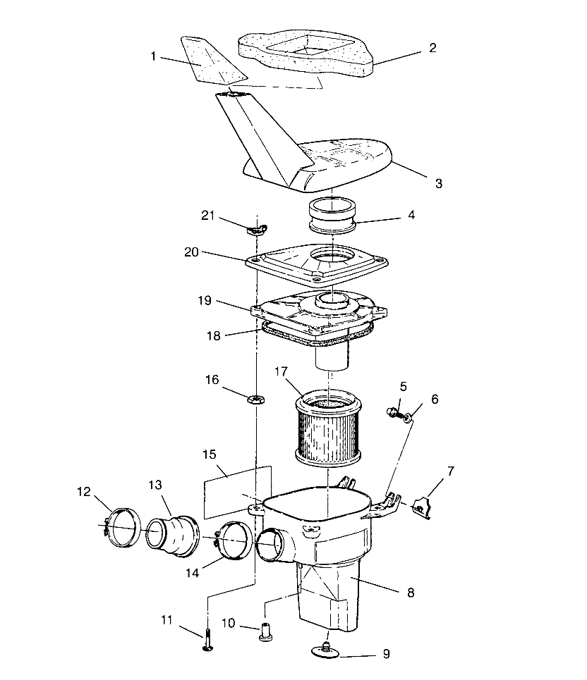 AIR BOX ASSEMBLY 6x6 400L - U.S. W958740, SWEDISH S958740 and NORWEGIAN N95 (4930273027B003)