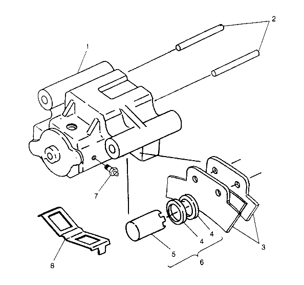 REAR BRAKE ASSEMBLY 6x6 400L - U.S.  W958740, SWEDISH  S958740 and NORWEGIA (4930273027C012)