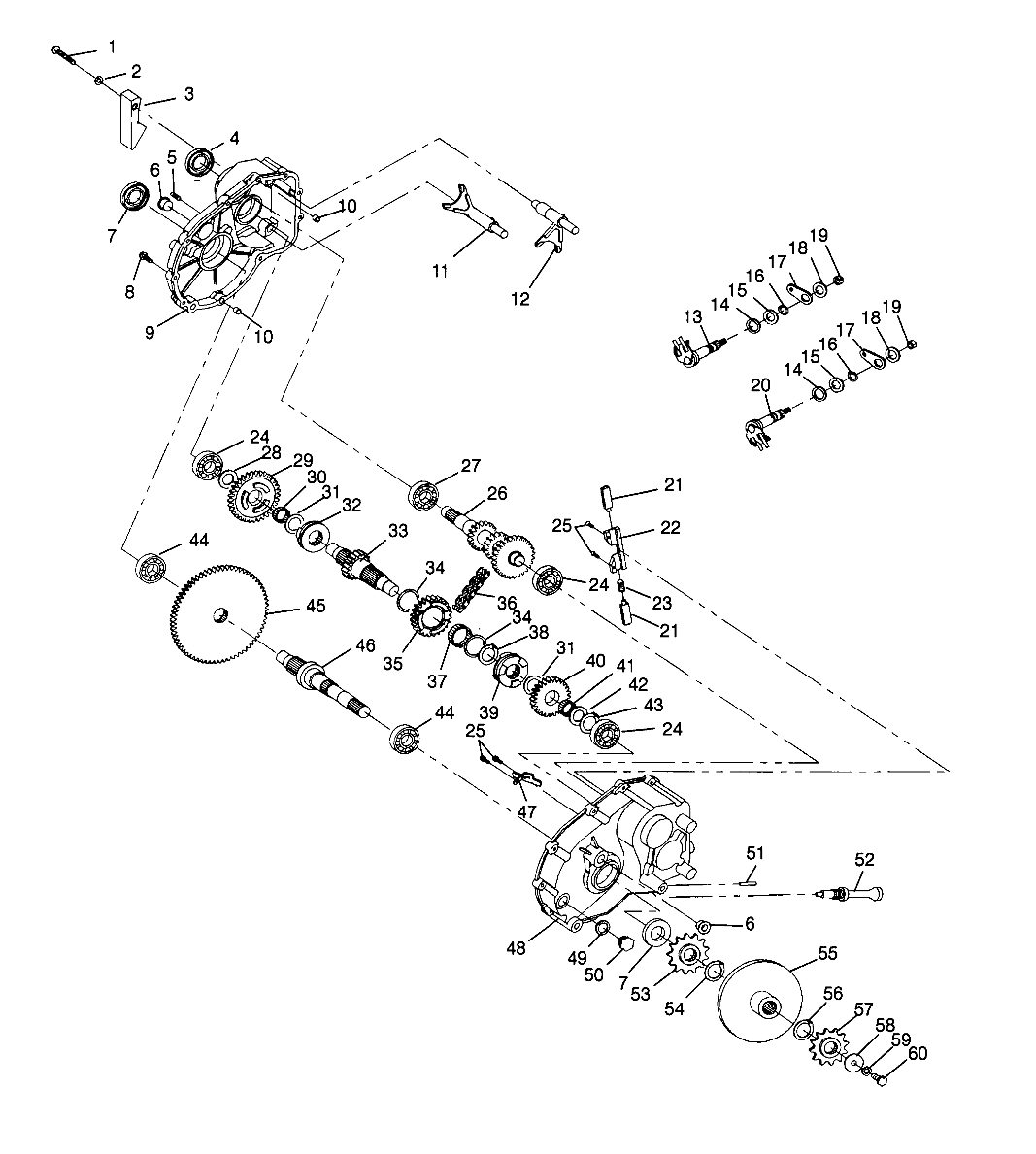 GEAR SELECTOR 6x6 400L, U.S. W958740, SWEDISH S958740 (4930273027D004)