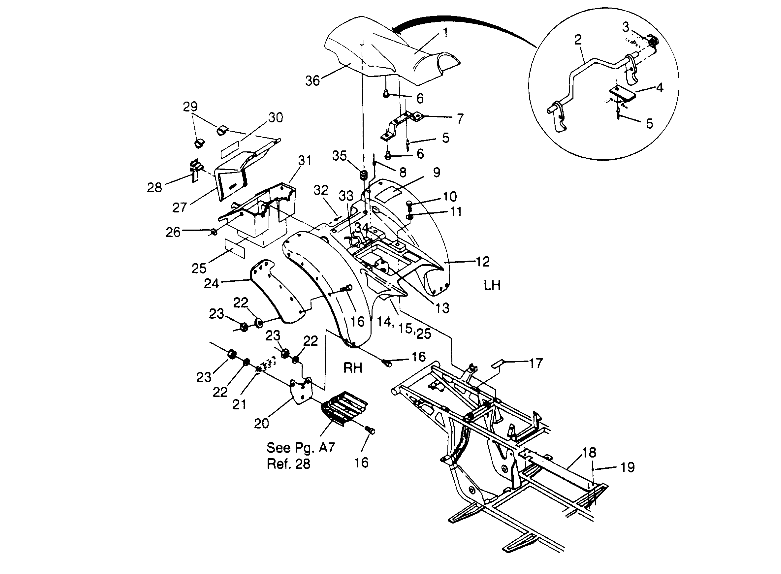 REAR CAB ASSEMBLY Trail Boss W958527 (4930323032A006)