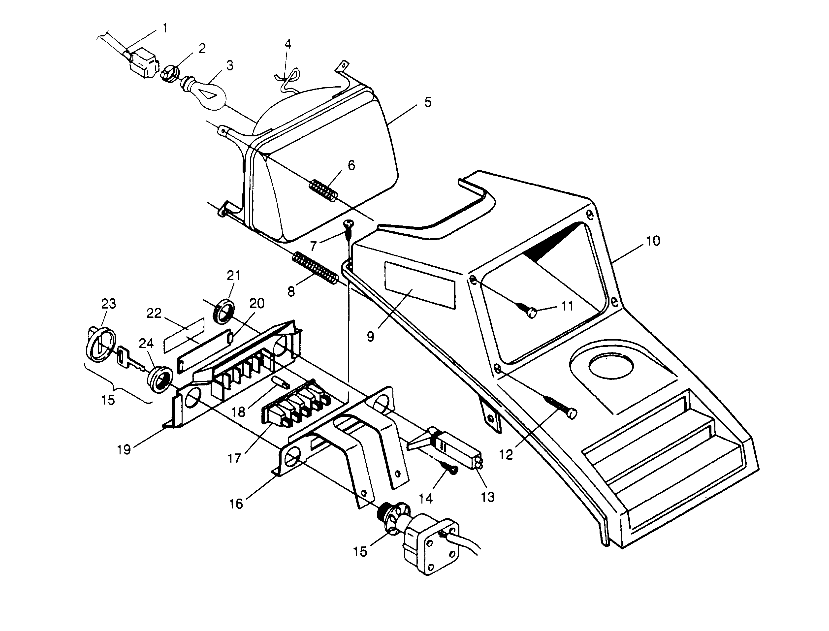 HEADLIGHT ASSEMBLY  Trail Boss W958527 (4930323032A013)