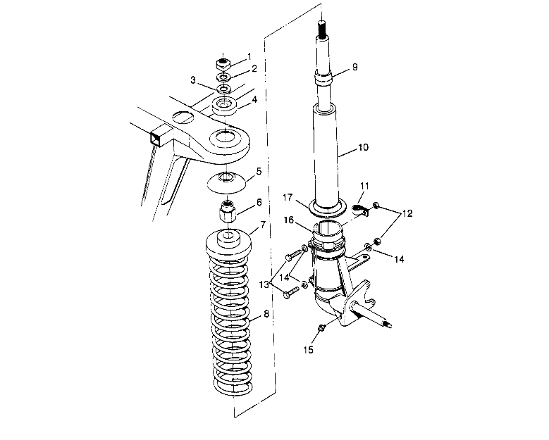 STRUT ASSEMBLY  Trail Boss W958527 (4930323032B001)