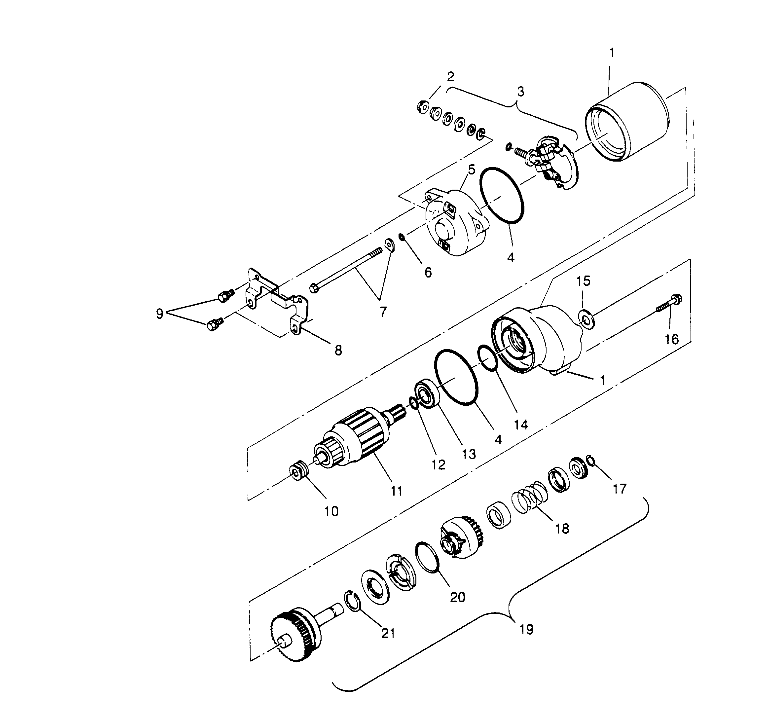 STARTING MOTOR Trail Boss W958527 (4930323032C006)