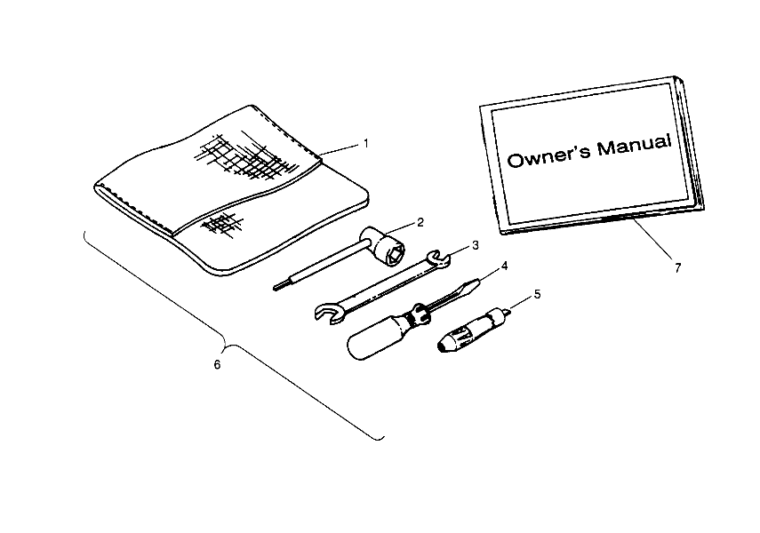 TOOL KIT ASSEMBLY  Trail Boss W958527 (4930323032C007)