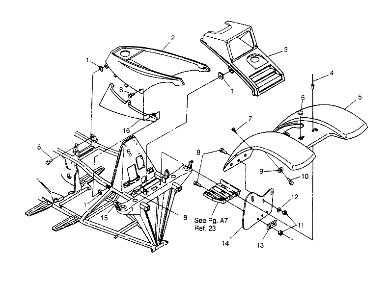 FRONT CAB ASSEMBLY Trail Blazer W957221 (4930363036A005)