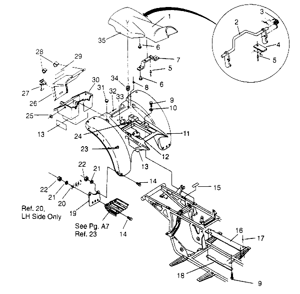 REAR CAB ASSEMBLY Trail Blazer W957221 (4930363036A006)