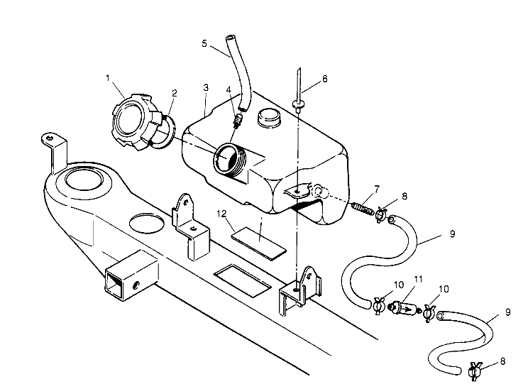 OIL TANK ASSEMBLY Trail Blazer W957221 (4930363036A012)